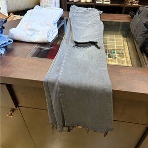 Gray Flare & Wide Leg Jeans hidden size 30